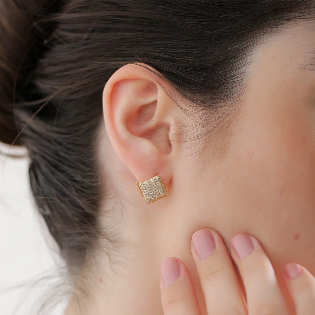 Shiny Cubic Earrings