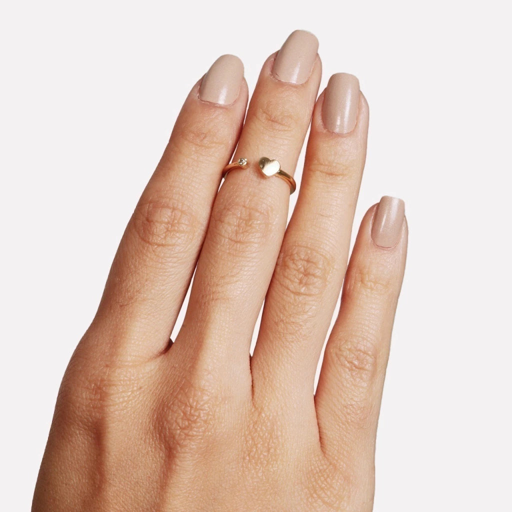 ADJUSTABLE HEART RING
