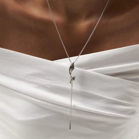 Spiral Lariat Necklace