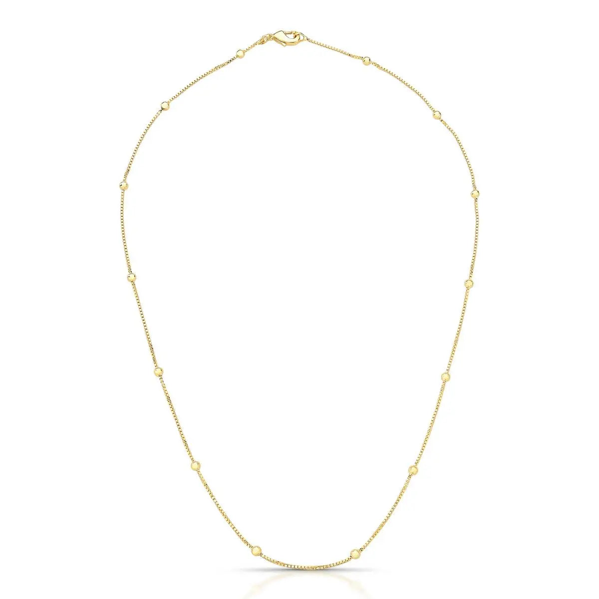 Classic Gold Dotted Necklace
