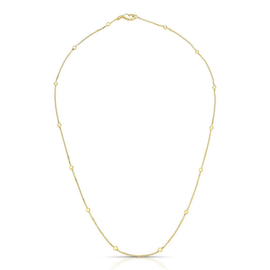 Classic Gold Dotted Necklace