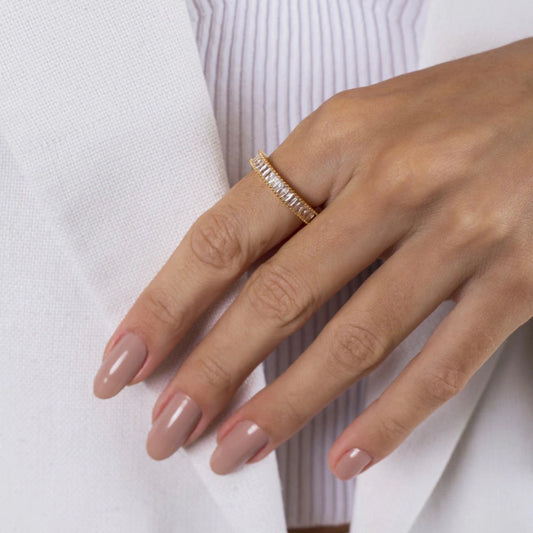 Delicate Baguette Ring