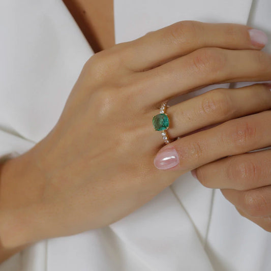 Verdant Solitaire Ring