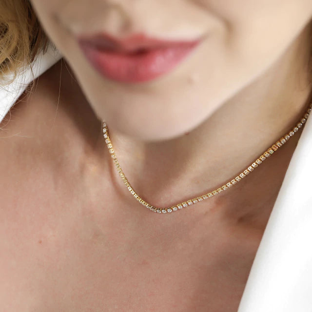 CHOKER RIVIERA CRISTAL 2MM